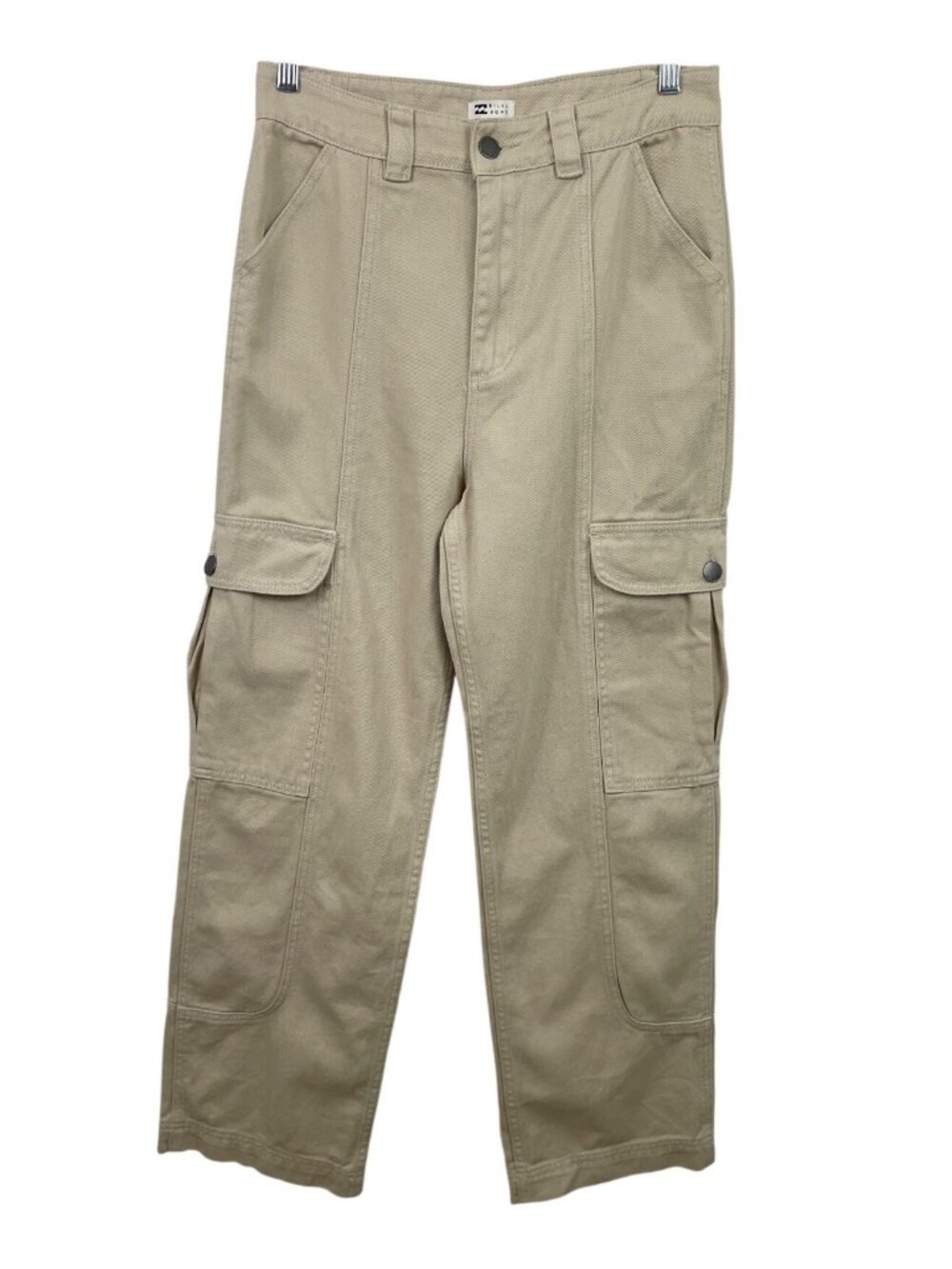 Billabong Khaki Wide-Leg Relaxed Fit Cargo Pants Womens Size 27